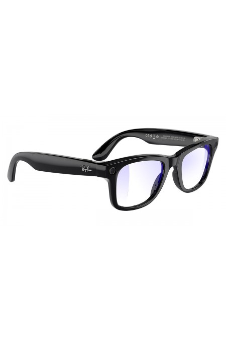 Умные очки Ray-Ban Meta Wayfarer S53 (RW4008) (глянцевый черный/линзы зеленые фотохром) 4