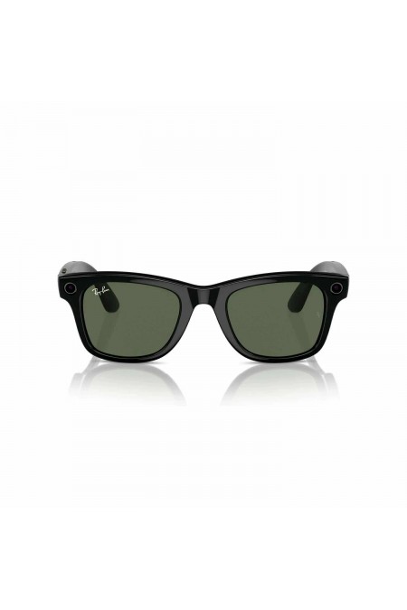 Умные очки Ray-Ban Meta Wayfarer S53 (RW4008) (глянцевый черный/линзы зеленые) 1