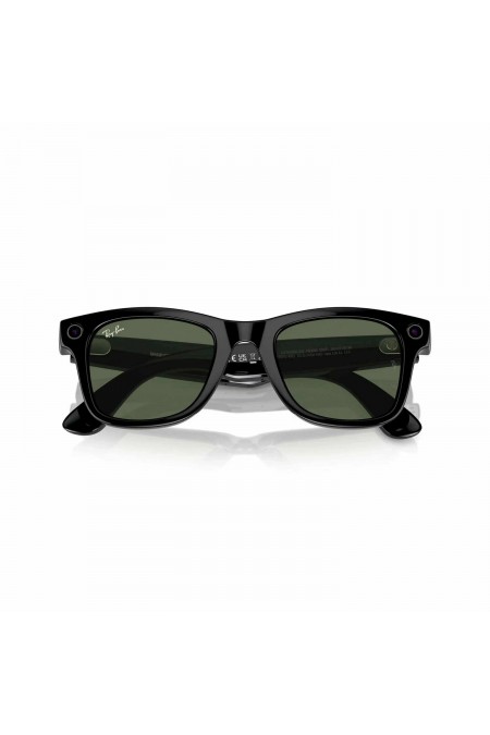Умные очки Ray-Ban Meta Wayfarer S53 (RW4008) (глянцевый черный/линзы зеленые) 2