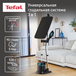 Отпариватель Tefal IXEO QT1511E0 (черный/голубой)