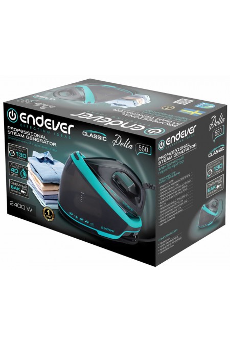 Парогенератор Endever Delta-550 (черный/мятный) 2