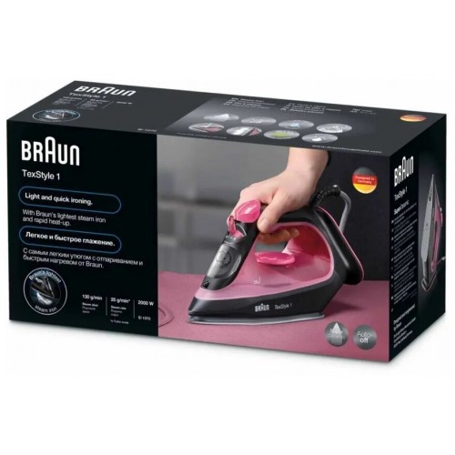 Утюг Braun SI1070PU (розовый/черный) 6