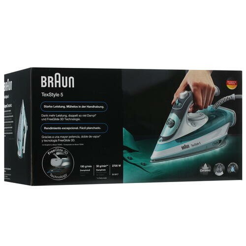 Утюг Braun SI5017GR (бирюзовый) 8