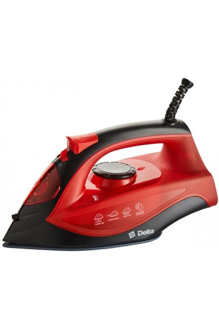 Утюг Delta DL-756 (черный/красный) 