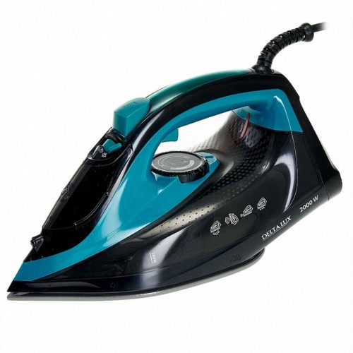 Утюг Delta Lux DE-3000 (черный/бирюзовый) 