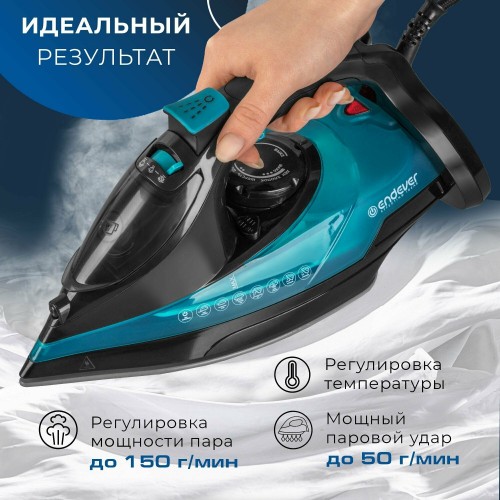 Утюг Endever Delta-227 (черный/лазурно-синий) 7
