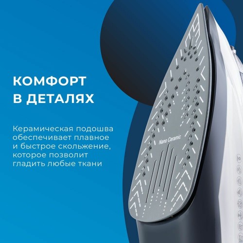 Утюг Endever Delta-228 (темно-синий/белый) 4