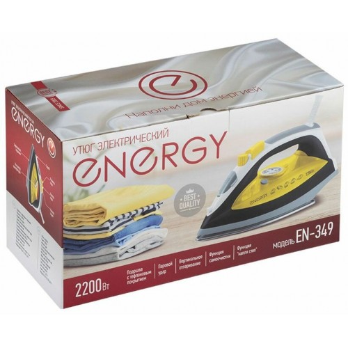 Утюг Energy EN-349 (белый/черный/желтый) 4