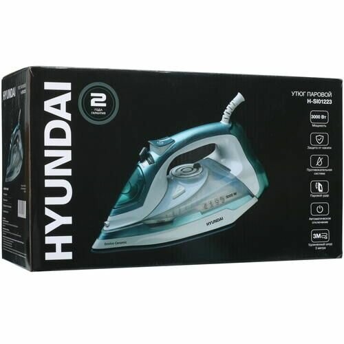 Утюг Hyundai H-SI01223 (белый/изумрудный) 8