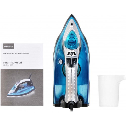 Утюг Hyundai H-SI01336 (черный/голубой) 8
