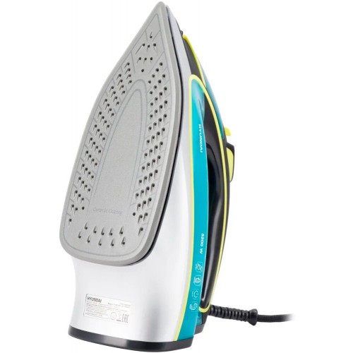 Утюг Hyundai H-SI01450 (голубой/желтый) 2