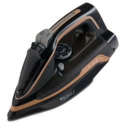 Утюг Kelli KL-1645 (черный/коричневый)
