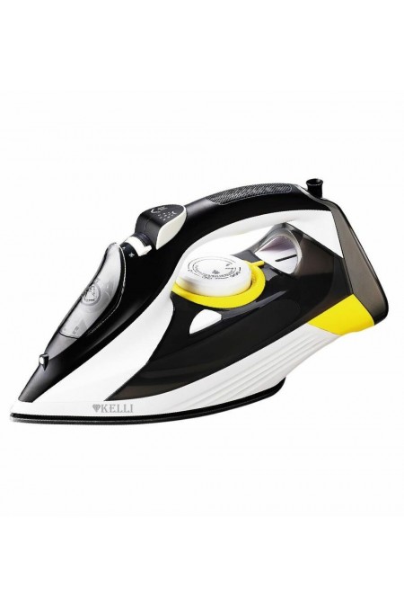 Утюг Kelli KL-1654 (черный/белый/желтый) 