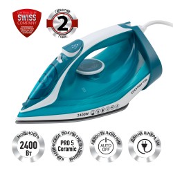 Утюг Polaris PIR 2487AK (бирюзовый/белый)