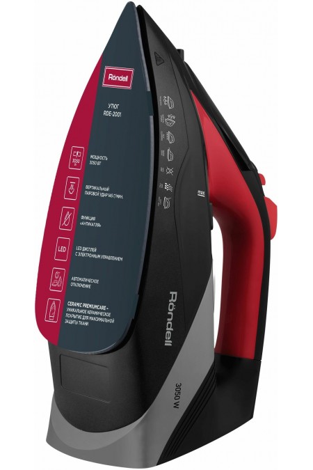 Утюг Rondell RDE-2001 (черный/красный) 2
