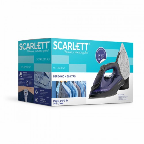 Утюг Scarlett SC-SI30K57 (черный/фиолетовый) 3