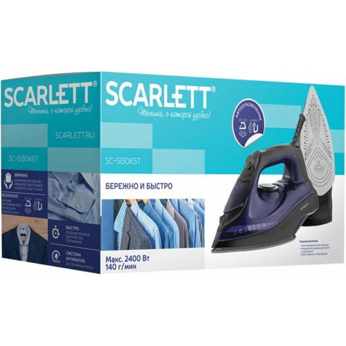 Утюг Scarlett SC-SI30K57 (черный/фиолетовый) 7