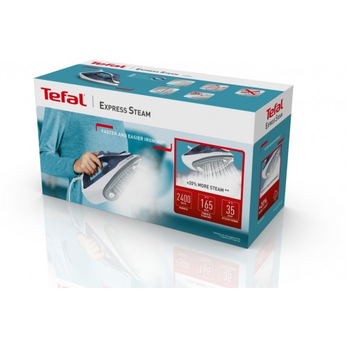 Утюг Tefal FV2837E0 (синий/белый) 9