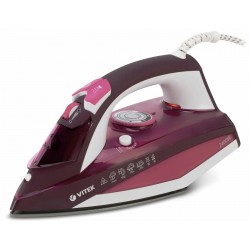 Утюг Vitek Luxure 1215-VT-03 (бордовый/белый)