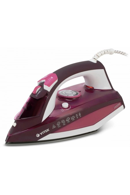 Утюг Vitek Luxure 1215-VT-03 (бордовый/белый) 