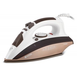 Утюг Vitek VT-1201 (белый/коричневый)