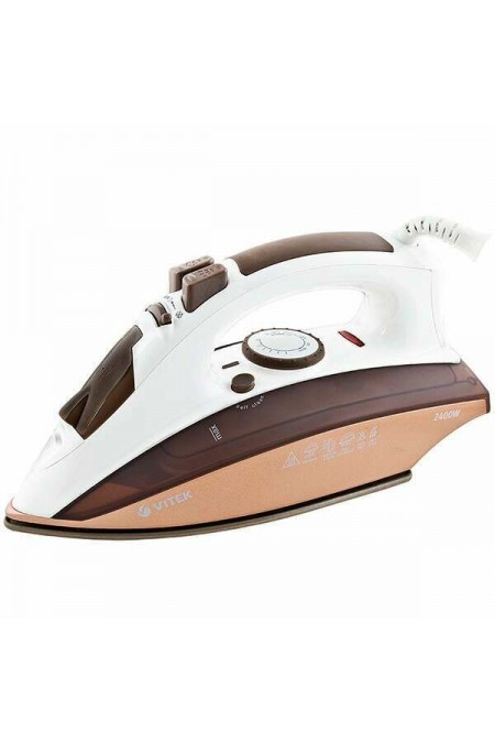 Утюг Vitek VT-1201 (белый/коричневый) 