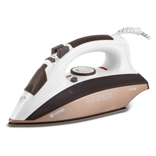 Утюг Vitek VT-1201 (белый/коричневый) 