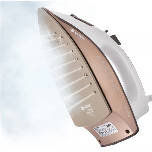 Утюг Vitek VT-1201 (белый/коричневый) 4