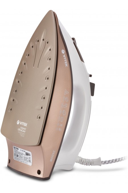 Утюг Vitek VT-1201 (белый/коричневый) 5