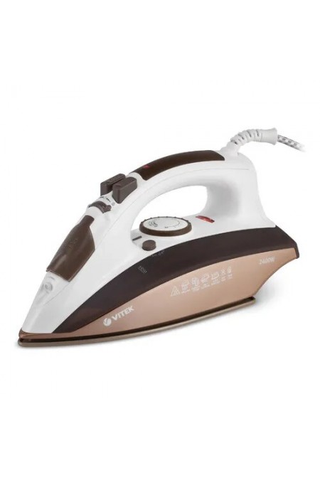 Утюг Vitek VT-1209 BN (белый/коричневый) 