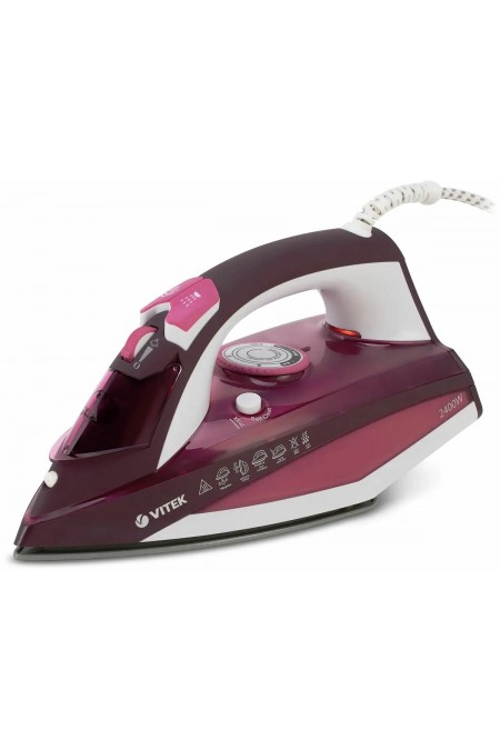 Утюг Vitek VT-1215 (розовый/черный) 2