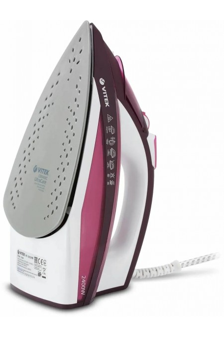 Утюг Vitek VT-1215 (розовый/черный) 