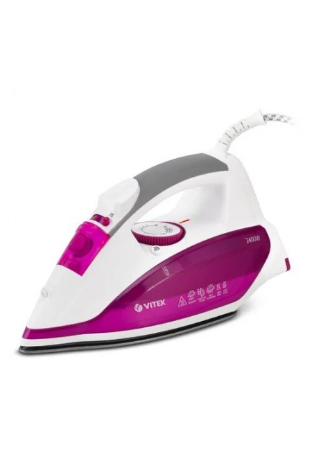 Утюг Vitek VT-1262 PK (розовый/белый) 