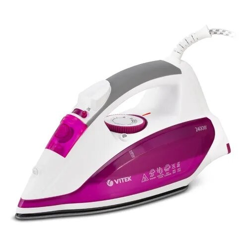 Утюг Vitek VT-1262 PK (розовый/белый) 