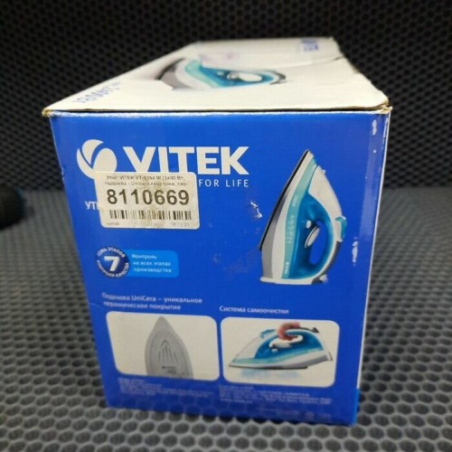 Утюг Vitek VT-1264 W (белый/голубой) 8