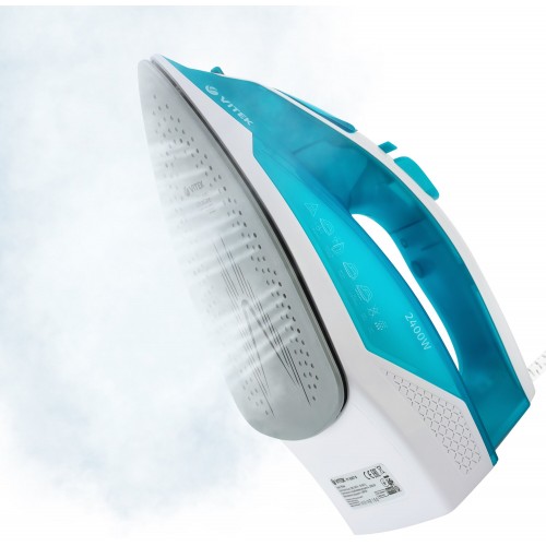 Утюг Vitek VT-8307 (белый/голубой) 4