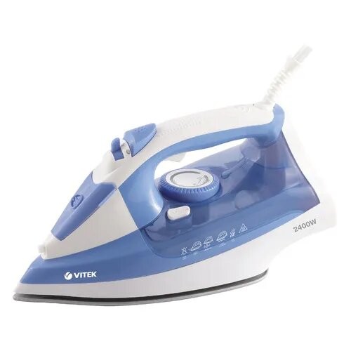 Утюг VITEK VT-8330 (белый/голубой) 