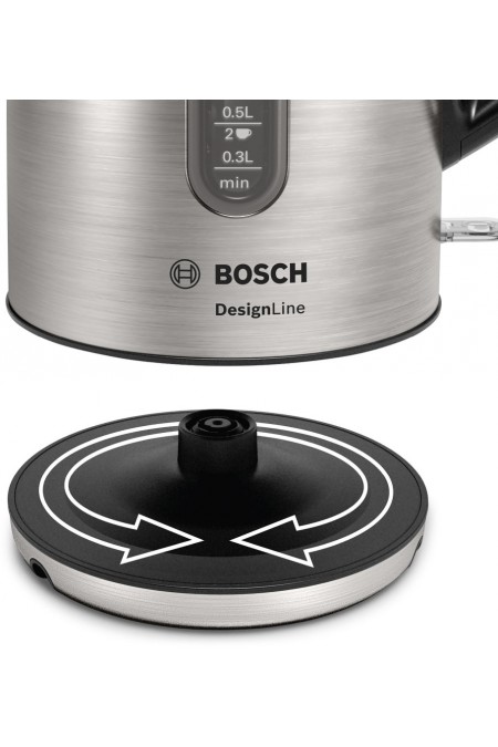 Электрочайник Bosch TWK4P440 (черный/серебристый) 2