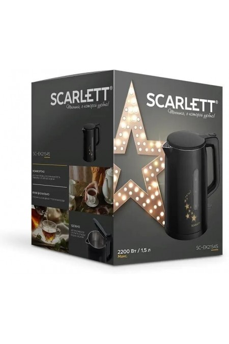 Электрочайник Scarlett SC-EK21S45 (черный) 
