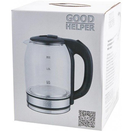 Электрочайник GOODHELPER KG-18B11 (черный/серебристый) 3