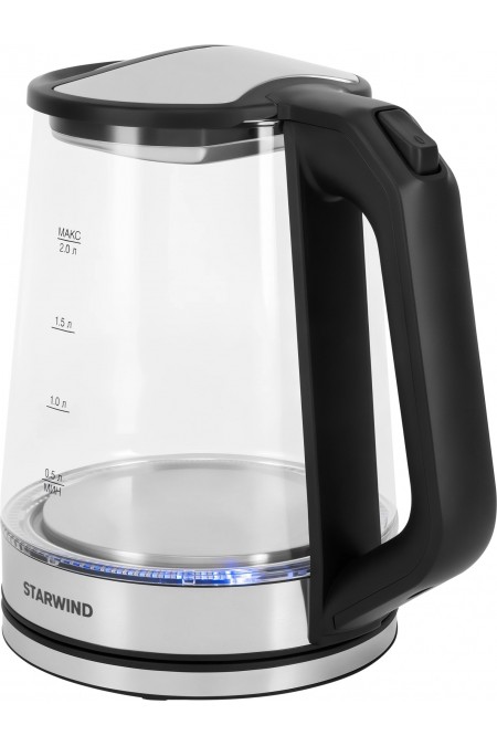 Электрочайник Starwind SKG2112 (черный/серебристый) 3