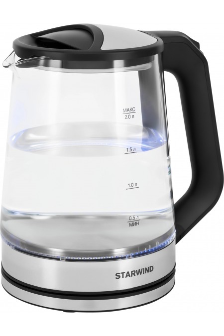 Электрочайник Starwind SKG2112 (черный/серебристый) 4