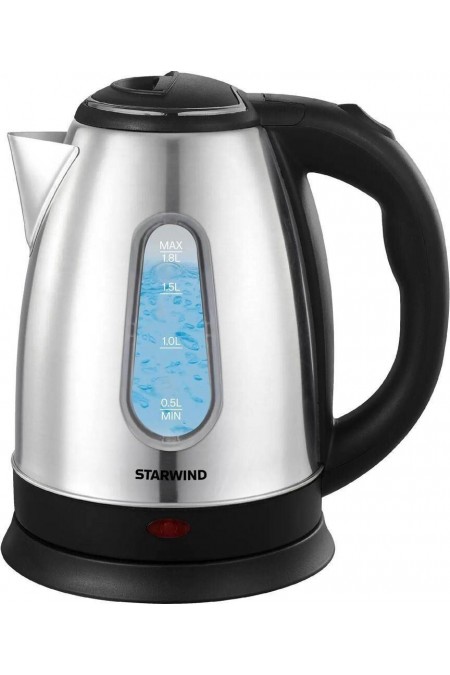 Электрочайник Starwind SKS2100 (черный/серебристый) 