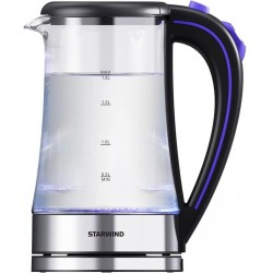 Электрочайник Starwind SKG4045 (черный/серебристый)