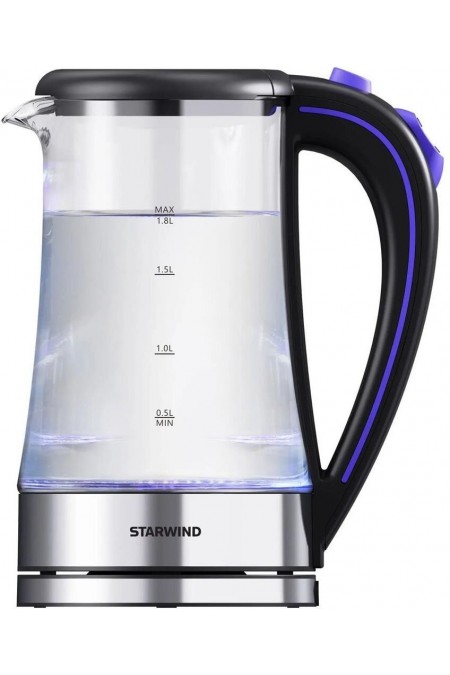 Электрочайник Starwind SKG4045 (черный/серебристый) 