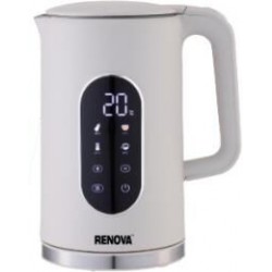 Электрочайник RENOVA KT17S-D01BR (серебристый/черный)