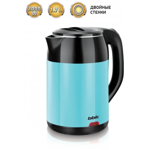Электрочайник BBK EK1709P (бирюзовый/черный) 