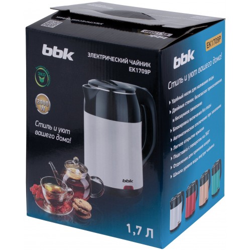 Электрочайник BBK EK1709P (бирюзовый/черный) 9