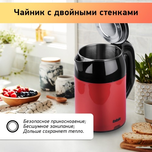 Электрочайник BBK EK1709P (красный/черный) 1