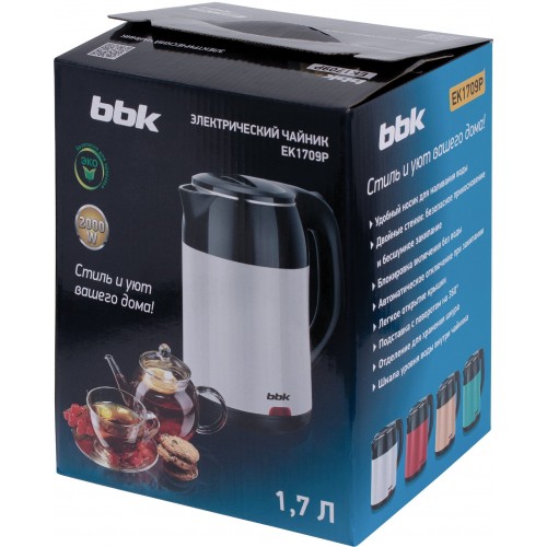 Электрочайник BBK EK1709P (красный/черный) 9